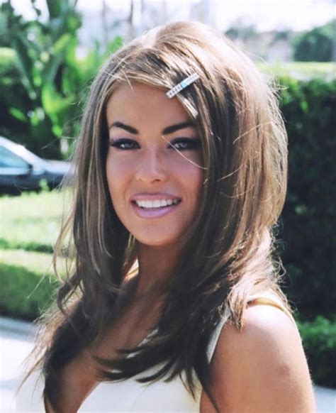 Carmen Electra S Brunette Hair Chestnut Color Layered Cut Carmen Electra Hair Carmen