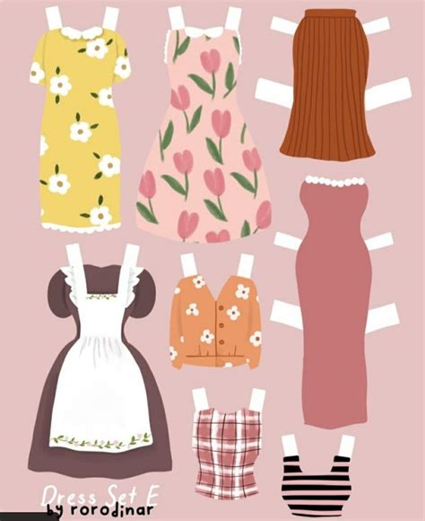 Pin Oleh Lucia Regnery Di Flower Fairy Paper Doll Di Pakaian