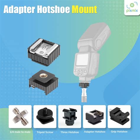 Jual Adapter Hotshoe Hot Shoe Mount Holder Kamera Flash Shopee Indonesia