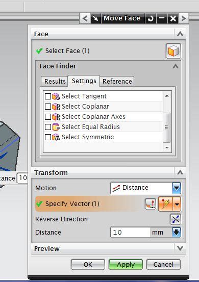 Nx Unigraphics Tutorial Synchronous Modeling Move Face