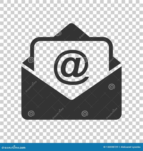 Mail Envelope Icon In Flat Style Email Message Vector Illustration On