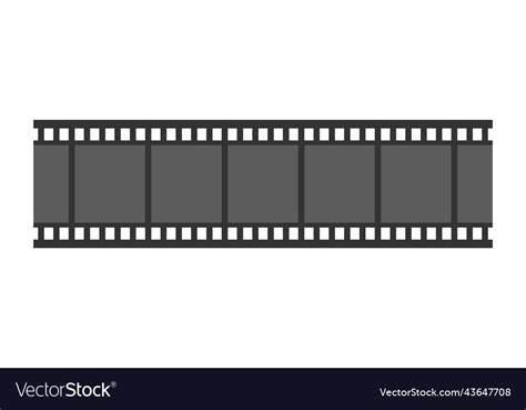 Strip Of Tape From Movie Camera Reel Royalty Free Vector
