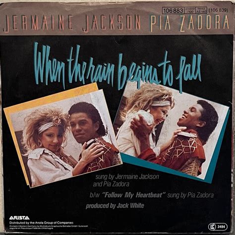 JERMAINE JACKSON / PIA ZADORA - WHEN THE RAIN BEGINS TO FALL (Gebraucht