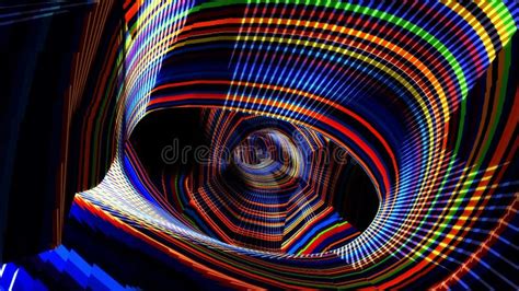 Abstract Animation Multicolor Pattern K Smooth Concept Stock Footage