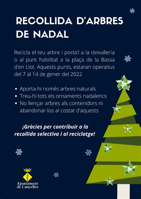 Recicla El Teu Arbre De Nadal Porta L Als Punts De Recollida A Partir