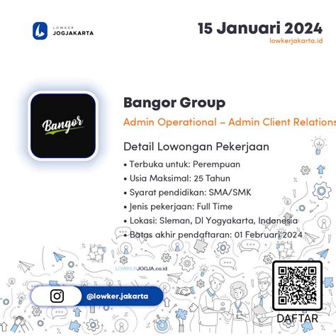 Admin Operational Admin Client Relationship Lowker Jogja