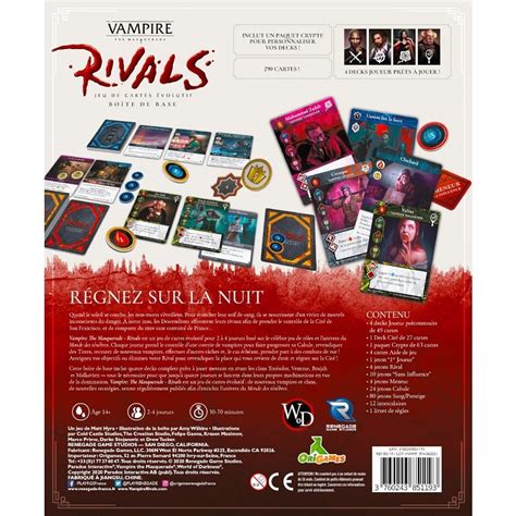 Vampire La Mascarade Rivals Boite De Base Acheter Vos Jeux De