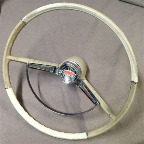 Find Chevy Deluxe Pickup Steering Wheel W Horn Bar And Button