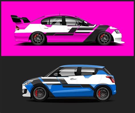 Premium Vector A Pink And White Subaru With The Word Subaru On The Side