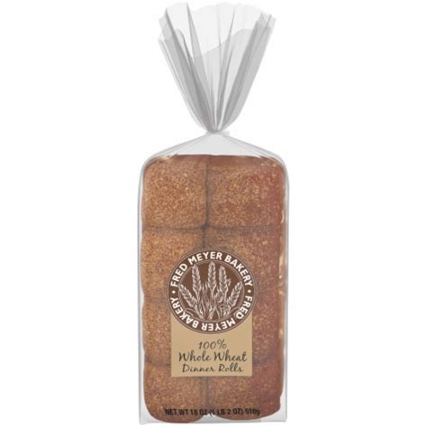 Fred Meyer Bakery Whole Wheat Dinner Rolls, 8 ct / 18 oz - Fred Meyer