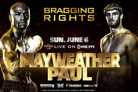 Officiel Floyd Mayweather Vs Logan Paul Le 6 Juin Arts Martiaux Mixtes