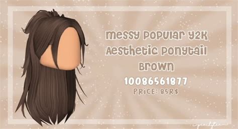 Pin By Destinyher On Bloxburg Decal Codes Brown Hair Roblox Id