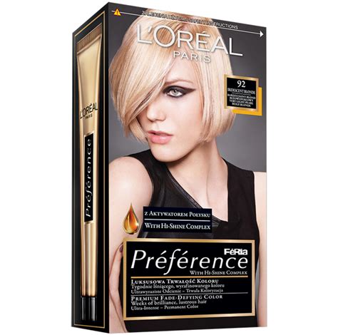 L Oreal Paris farba do włosów iridescent blonde 92 Féria Préférence hebe pl