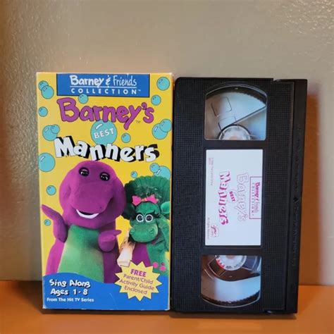 Barney Barneys Best Manners Vhs Eur Picclick It