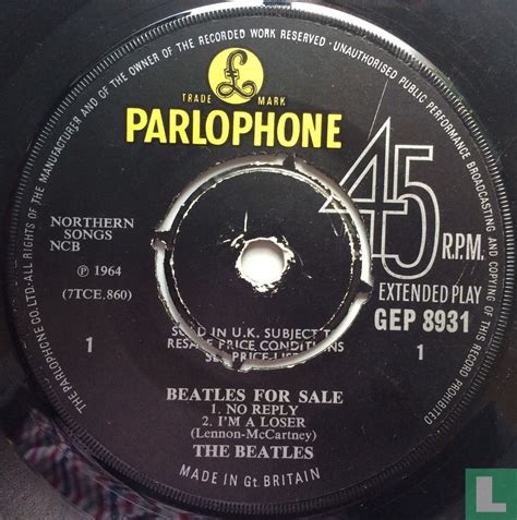 Beatles For Sale Ep Gep Beatles The Lastdodo