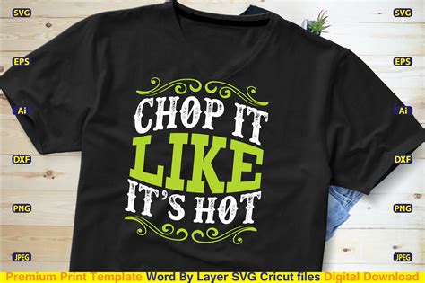 Chop It Like Its Hot Svg Cut File Graphic By CraftArt24 Creative Fabrica