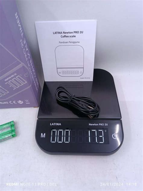 Jual Alat Kopi Latina Newton Pro Coffee Drip Scale Timer Timbangan Seduh Newton Pro Di Seller