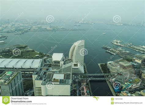 Landmark Tower, Yokohama Japan, Minato Mirai Stock Photo - Image of ...