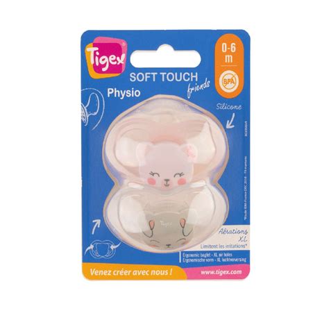 Sucettes Silicone Soft Touch Mois Tigex Le Lot De Sucettes