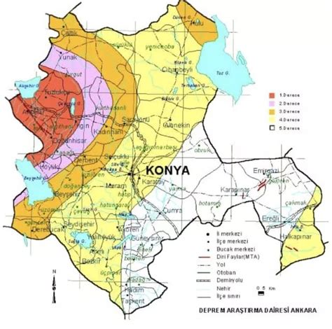 Konya Fay Hatti Deprem R Sk Har Tasi Konya Da Hangi Il Eler Risk