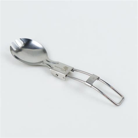 Knifezer Foldable Spoon Fork Sendok Garpu Lipat Stainless Steel Svgf