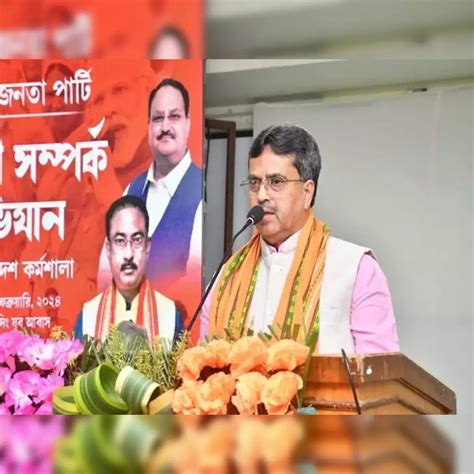 Tripura Cm Manik Saha Hits Out At Opposition India Bloc The Hills Times