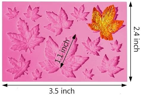Silicone Mold Leaves 13 Cavity Valley Cake Supplies
