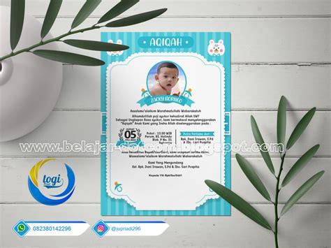 Download Template Undangan Aqiqah Format Coreldraw Kumpulan Tutorial