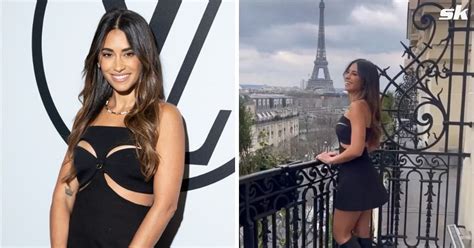 Lionel Messi’s wife Antonela Roccuzzo attends Paris Fashion Week in style as she pairs black ...