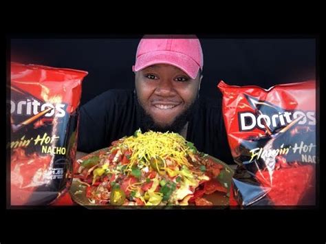 Flaming Hot Doritos Nachos Mukbang Loaded Nachos Mukbang Youtube