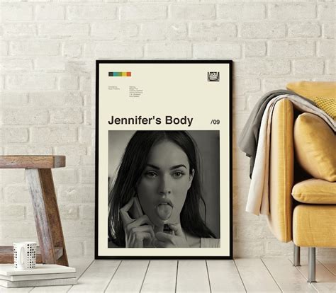 Jennifer S Body Poster Karyn Kusama Modern Poster Midcentury Art