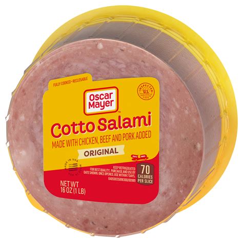 Oscar Mayer Cotto Salami Original Front Right Elevated