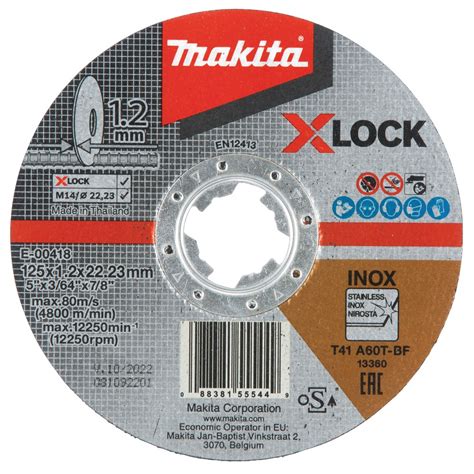 Metalo Pjovimo Diskas Makita Xlock X Mm Lankava Lt