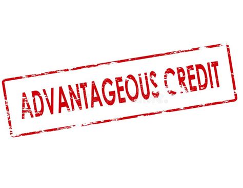 advantageous credit stock illustration illustration  supply