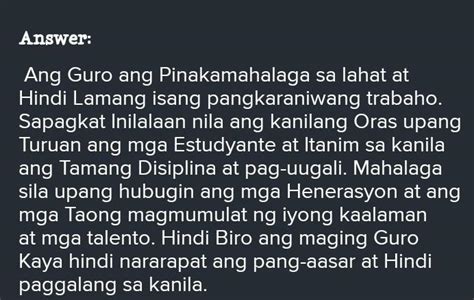 GAWAIN V KAYA MO YAN Panuto Sumulat Ng Isang Talatang Nagsasalaysay