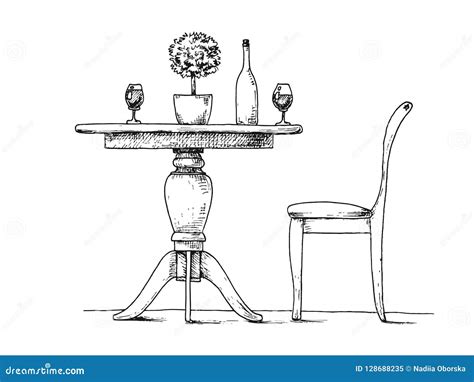 From The Dining Table Drawing - Enjoy free shipping with your order!