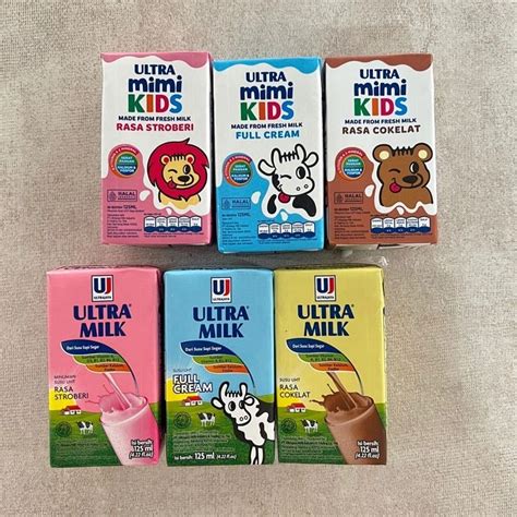 jual susu kotak ultra milk ultra mimi kids isi pcsx ml shopee