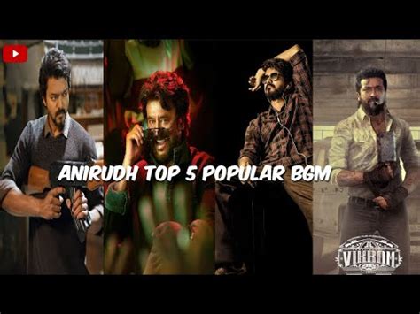 Anirudh Top 5 Popular BGM Ft Beast Petta Kaththi Master Vikram