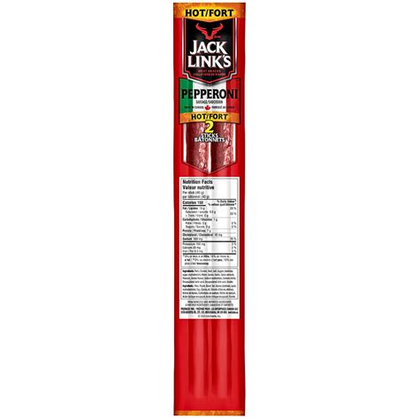 Jack Links Hot Pepperoni Sticks G Count Canteen Canada
