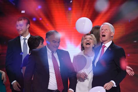 Hillary and Bill Clinton See Balloons, Respond With Childlike Glee