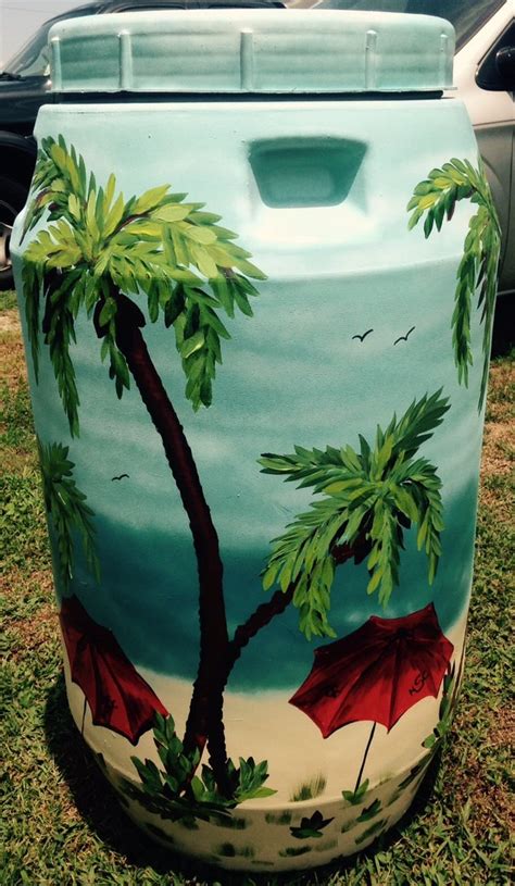 Jody Houston Custom Painted Rain Barrel