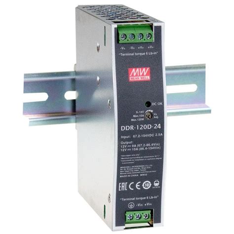 Meanwell Din Rail Dcdc Çevirici 672~154 Vdc 24vdc 120w 5a Ddr 120d 24