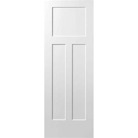 Masonite 30 In X 80 In 3 Panel Winslow Primed Solid Core Composite Interior Door Slab 83106