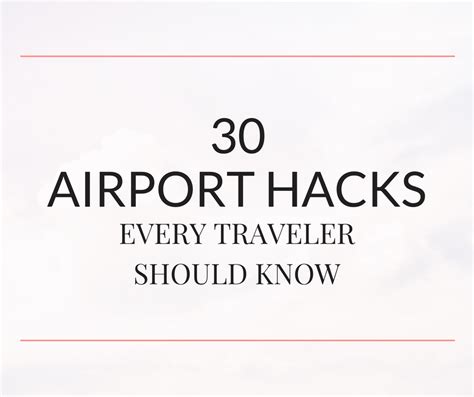 30 Airport Hacks Every Traveler Should Know Mint Notion