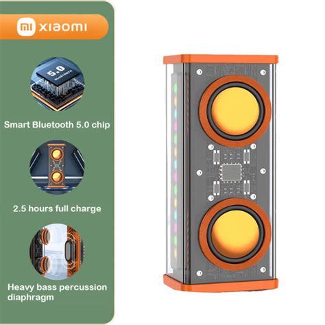 XIAOMI K07 Transparent Mech Bluetooth Speaker Is Suitable For Indoor