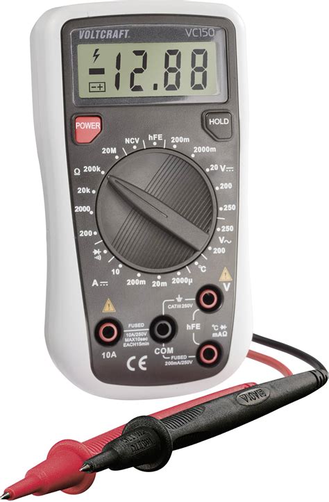 Voltcraft Vc Handheld Multimeter Digital Cat Iii V Display