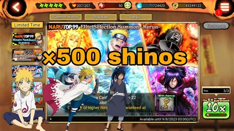 NxB Nv Naruto Top99 500 Shinos Rerun Banner Summon Worth It Or Not