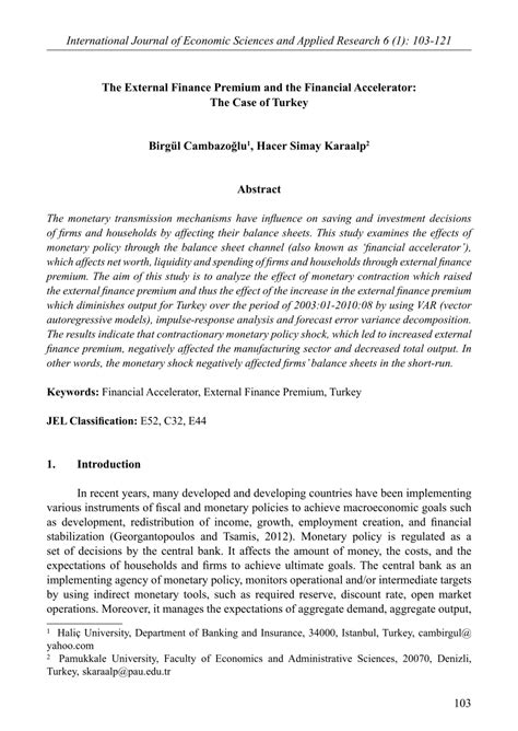 external finance premium   financial accelerator