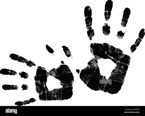 Vector Black Handprint Stock Vector Image And Art Alamy