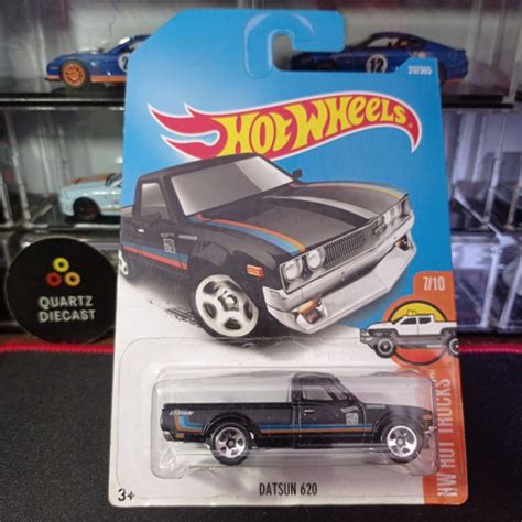 Jual Hot Wheels Datsun 620 Pickup Hitam Gloss Shopee Indonesia